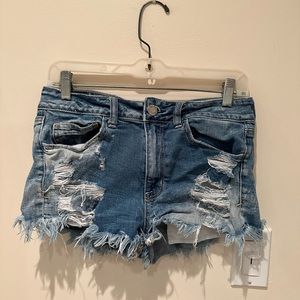 High Waisted Jean Shorts